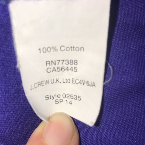 * SOLD * J. Crew Blue Relaxed Boyfriend Fit Belted Cotton Field Jacket - Medium - Picture 6 of 10